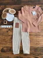 Baby meisje setje gebreid broekje creme, shirtje rib kraag, Meisje, Nieuw, Ophalen of Verzenden, Setje