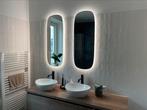 Ovale badkamerspiegel met verlichting/verwarming van Balmani, Huis en Inrichting, Nieuw, 100 tot 150 cm, Minder dan 50 cm, Ophalen