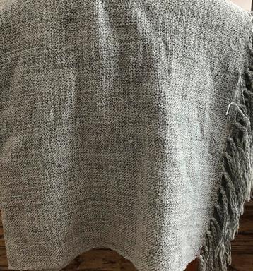 Plaid Mint Groen Wit Pastel Kleuren Luxe Uitstraling Franjes beschikbaar voor biedingen