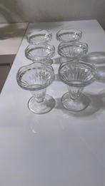 6 IJscoupes van Glas, Huis en Inrichting, Keuken | Servies, Ophalen, Glas of Glazen, Effen, Glas