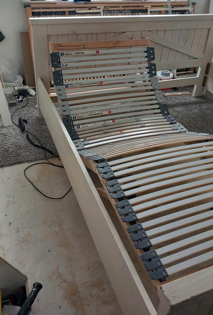 Groot elektrisch tweepersoonsbed (180x210) + nachtkastjes, Huis en Inrichting, Slaapkamer | Bedden, Gebruikt, Tweepersoons, 180 cm