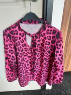 Roze Panterprint Strikblouse Maat 38/40, Maat 38/40 (M), Ophalen of Verzenden, Roze, Onbekend
