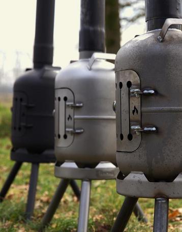 Terraskachel met afneembare buis, Tuinhaard, Houtkachel, beschikbaar voor biedingen