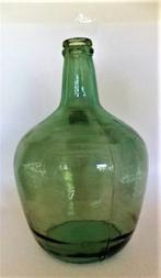 Grote groen glazen bolle fles, gistfles (7938), Ophalen, Zo goed als nieuw