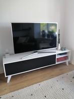 Zwart-wit tv meubel, 150 tot 200 cm, Minder dan 100 cm, 25 tot 50 cm, Gebruikt