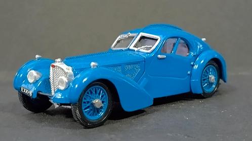 Bugatti typ 57 Atlantic Blue 1:43 Rio Models Italy Pol, Hobby en Vrije tijd, Modelauto's | 1:43, Zo goed als nieuw, Ophalen of Verzenden