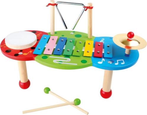 Houten muziektafel deluxe, Kinderen en Baby's, Speelgoed | Houten speelgoed, Nieuw, Overige typen, Ophalen of Verzenden