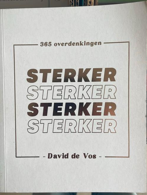 David de Vos - Sterker, Boeken, Godsdienst en Theologie, Zo goed als nieuw, Ophalen of Verzenden