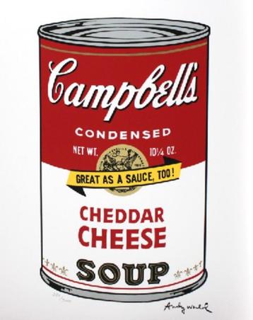 Andy Warhol(1928)Lithografie"Campbells Cheddar Soup" Ges Gen beschikbaar voor biedingen