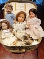 Vintage koffertje met popjes, Verzamelen, Ophalen of Verzenden, Gebruikt, Pop