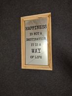 Prachtige spiegel Happiness sinterklaas of kerstcadeautje, Ophalen, Zo goed als nieuw