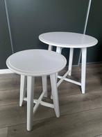Ikea Kragsta bijzettafeltjes, Minder dan 55 cm, Rond, Zo goed als nieuw, Ophalen