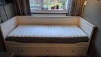 HEMNES IKEA Bedbank met VESTERÖY Matras - 80x200 cm, Ophalen, Eenpersoons, Wit, Scandinavisch