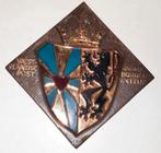 Cloisonne Tegel West-Vlaamse Post Burger welzijn Wapenschild, Antiek en Kunst, Ophalen of Verzenden