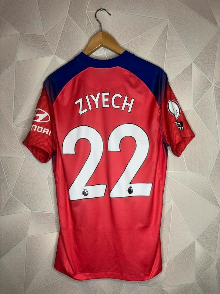 Chelea 3de 2020/2021 Ziyech, Sport en Fitness, Voetbal, Zo goed als nieuw, Shirt, Maat L, Ophalen of Verzenden