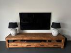 Tv meubel massief Teak, Ophalen, Gebruikt, 200 cm of meer, Minder dan 100 cm