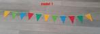 STOFFEN VLAGGETJES DIVERSE UITVOERINGEN, Hobby en Vrije tijd, Feestartikelen, Ophalen of Verzenden, Nieuw, Versiering, Verjaardag