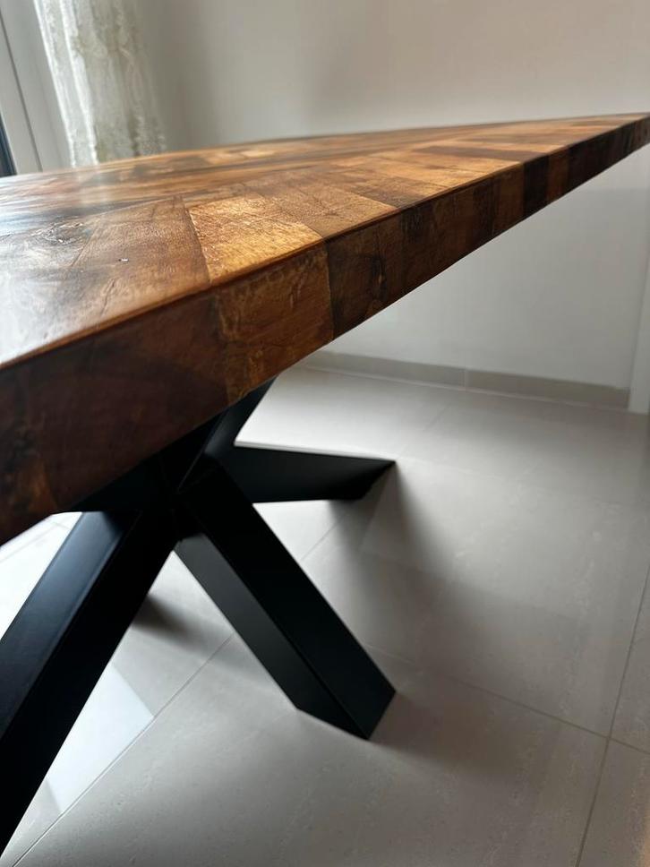 Hongaarse Punt Visgraat Tafel 230x110 - Spinpoot Onderstel, Huis en Inrichting, Tafels | Eettafels, Nieuw, 100 tot 150 cm, 200 cm of meer