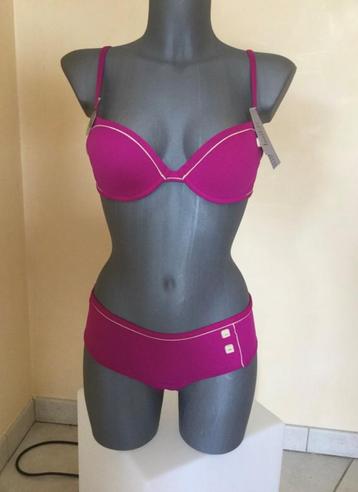 Nieuw - Huit fuchsia stoere retro bikini 70C 36 beschikbaar voor biedingen