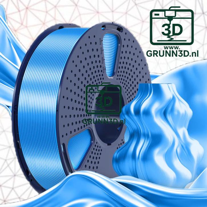 SUNLU 3D filament PLA+ SILK 1,75mm 1kg BLAUW, Computers en Software, 3D-printerbenodigheden, Nieuw, Ophalen of Verzenden