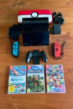 Nintendo Switch OLED – ZGAN + 3 games + accessoires!, Spelcomputers en Games, Ophalen of Verzenden, Zo goed als nieuw, Switch OLED