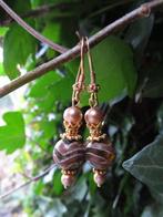 Oorbellen Golden Africa agaat-swarovski parels goud, Ophalen, Nieuw