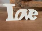 Riverdale woord Love dik hout decoratie groot wit 35x18x5, Huis en Inrichting, Woonaccessoires | Tekstborden en Spreuken, Ophalen of Verzenden