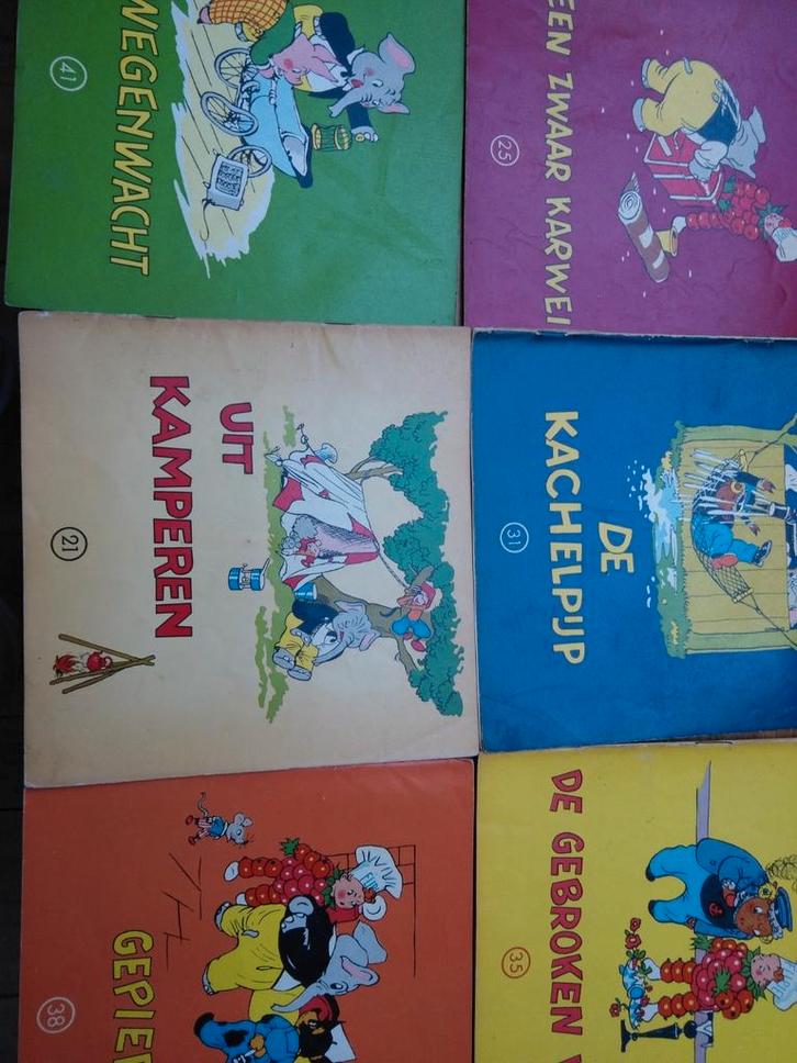 Flipje stripboekjes jaren '50, Verzamelen, Stripfiguren, Gebruikt, Boek of Spel, Overige figuren, Ophalen of Verzenden