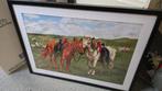 Paarden geborduurd (Mongoolse paarden) 72x54cm, Ophalen, 50 tot 75 cm, Overige typen, Zo goed als nieuw