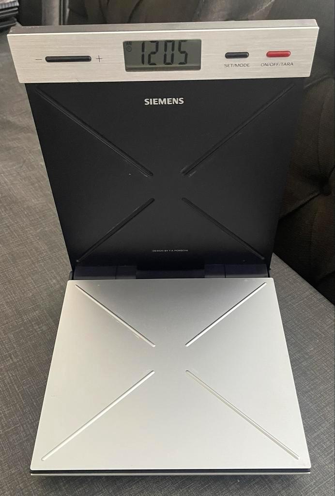 Siemens Porsche Keukenweegschaal - Max. 2 kg, MW91100, Witgoed en Apparatuur, Weegschalen, Gebruikt, Digitaal, Keukenweegschaal