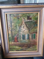 Schilderij: Huis in bosrijke omgeving, Ophalen of Verzenden