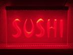 Sushi led bord 30x20cm *rood* reclame zaak winkel reclamebak, Ophalen of Verzenden, Nieuw, Lichtbak of (neon) lamp
