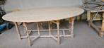 Eiken tafel ovaal, Huis en Inrichting, Tafels | Eettafels, Ophalen, Ovaal, 200 cm of meer, 100 tot 150 cm