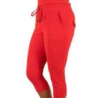 Mi Piace capri broek rood travel collectie zomer mt L, Maat 42/44 (L), Ophalen of Verzenden, Zo goed als nieuw, Driekwart