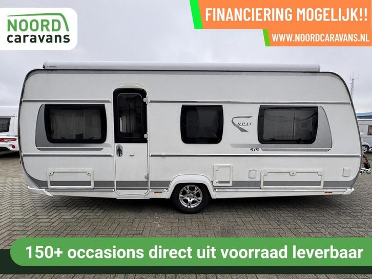 FENDT CARAVAN OPAL 515 SG,ENKELE BEDDEN,LEVEL SYSTEEM, AIRCO, Caravans en Kamperen, Caravans, Bedrijf, tot en met 4, 1250 - 1500 kg