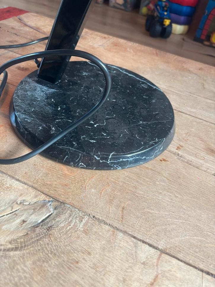 Vintage Bruno Gecchelin Oluce Perla bureaulamp - 1970, Huis en Inrichting, Lampen | Tafellampen, Zo goed als nieuw, Minder dan 50 cm