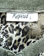 REPEAT topje, transparante blousetop, blouse, safari, Mt. L, Kleding | Dames, Blouses en Tunieken, Repeat, Maat 42/44 (L), Zo goed als nieuw