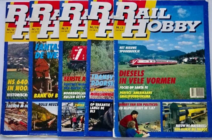 5 nummers Railhobby 1994, Hobby en Vrije tijd, Modeltreinen | H0, Zo goed als nieuw, Boek, Tijdschrift of Catalogus, Gelijkstroom of Wisselstroom
