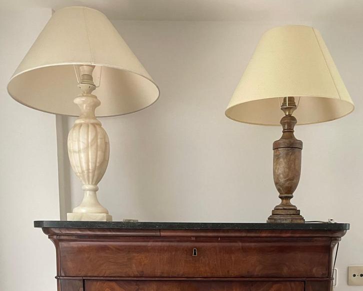 Antieke marmeren lampen marble lamps, Antiek en Kunst, Antiek | Lampen, Ophalen