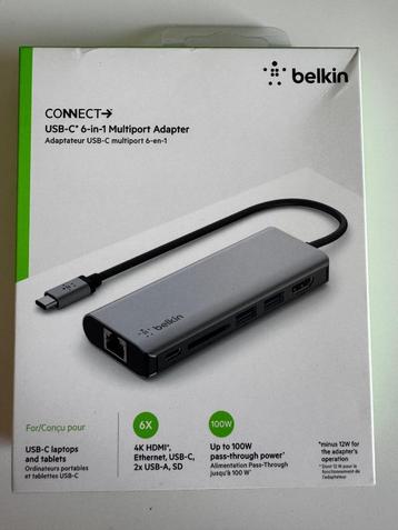 Belkin USB-C 6in1 Multiport Adapter (AVC008)-Nieuw in seal beschikbaar voor biedingen