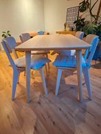 Ikea lisabo eettafel en 4 stoelen, Huis en Inrichting, Tafels | Eettafels, Ophalen, 100 tot 150 cm, 50 tot 100 cm, Zo goed als nieuw