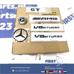 BLACK W190 GT AMG LOGO SET ZWART GTC GTS GTR EMBLEMEN V8 GT