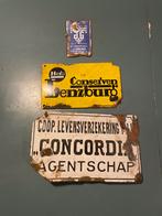 Oude Reclameborden - J.G., Hero, Concordia, Antiek en Kunst, Ophalen of Verzenden