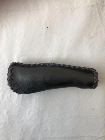 Dresco Fiets Handvat Ergo Leer 135mm Zwart beschikbaar voor biedingen