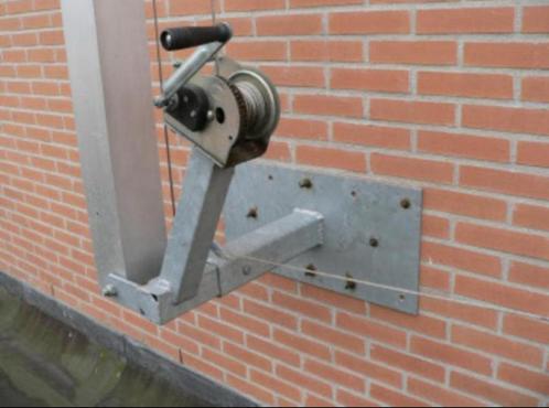 Gevraagd: Muurbeugel om kokermast zijdelings te laten zakken, Telecommunicatie, Antennes en Masten, Gebruikt, Toebehoren, Ophalen of Verzenden