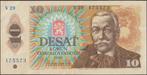 Tsjechoslowakije 10 korun 1986 VF+ p.94c (# 10), Postzegels en Munten, Bankbiljetten | Europa | Niet-Eurobiljetten, Verzenden