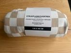 Strijkplankovertrek beige / wit geblokt 130 x 48 cm NIEUW, Ophalen of Verzenden, Nieuw