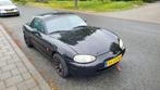 Mazda MX-5 1.8 I 2000 Zwart, Auto's, Mazda, Zwart, 4 cilinders, Cabriolet, Zwart