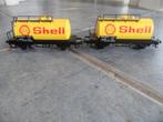 shell oliewagon Märklin 2x, Ophalen of Verzenden, Wisselstroom, Wagon, Märklin