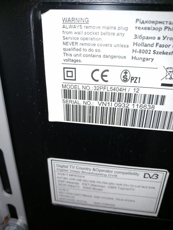 Philips TV met beugel - 32PFL5404H/12, Audio, Tv en Foto, Televisies, Gebruikt, LCD, 60 tot 80 cm, Full HD (1080p), Philips, 50 Hz